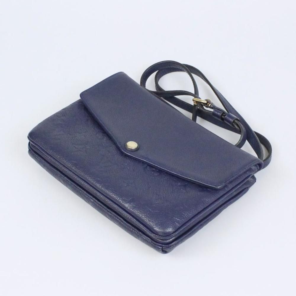 Louis Vuitton Twice Iris Shoulder Bag Amplant Leather Blue - Picture 5 of 9
